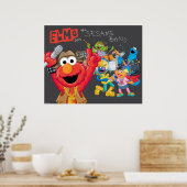 Elmo und Sesamband Poster (Küche)