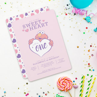 Elmo Valentine's Day - Little Sweetheart Geburtsta Einladung