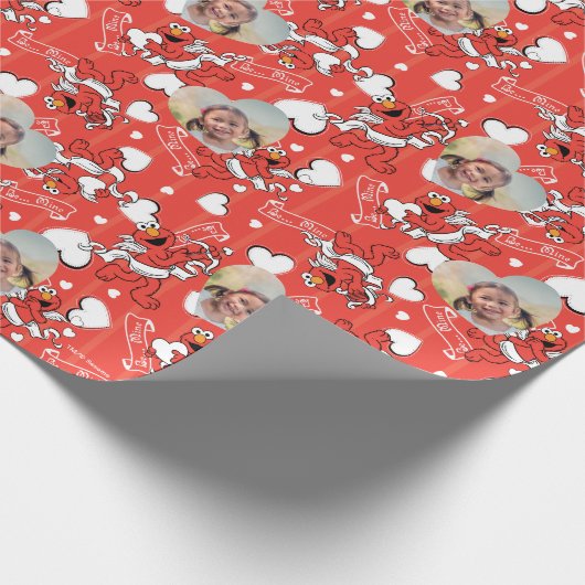 Elmo Valentinus Cupid Geschenkpapier (Ecke)