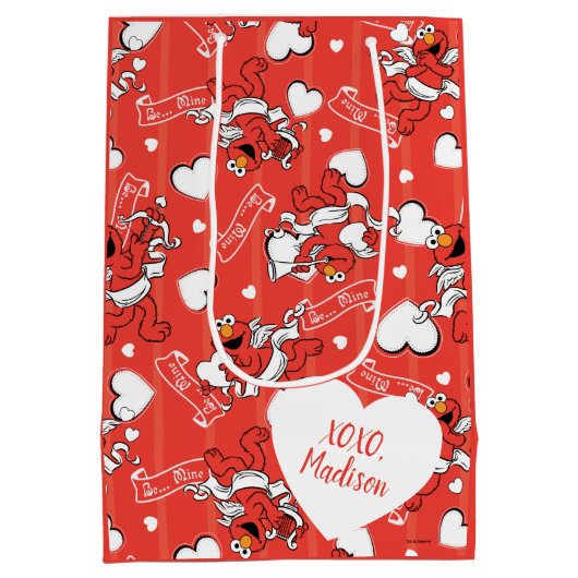 Elmo Valentinus Cupid Mittlere Geschenktüte (Rückseite)