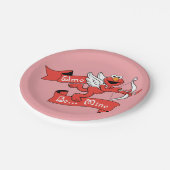 Elmo Valentinus Cupid Pappteller (Schrägansicht)