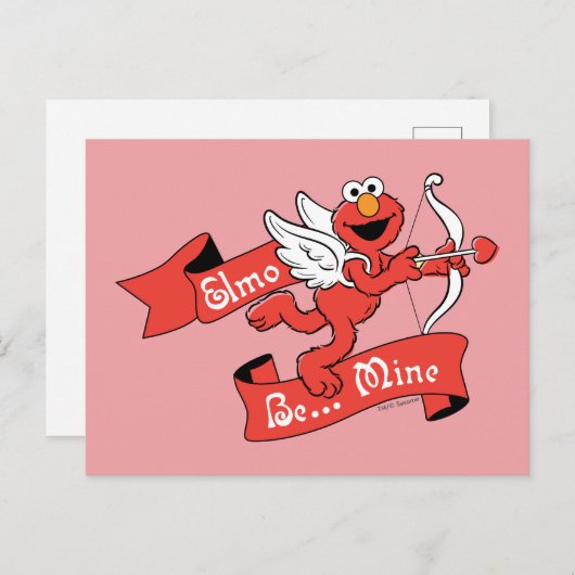 Elmo Valentinus Cupid Postkarte (Vorne/Hinten)