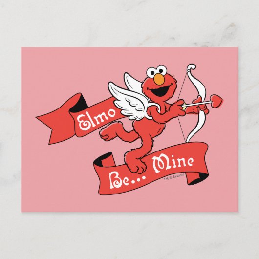 Elmo Valentinus Cupid Postkarte (Vorderseite)