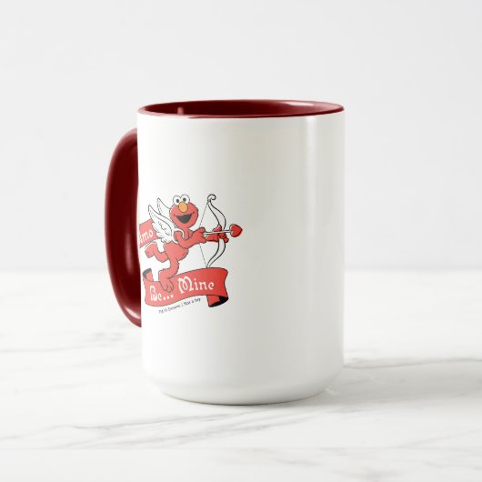 Elmo Valentinus Cupid Tasse (Vorderseite Links)