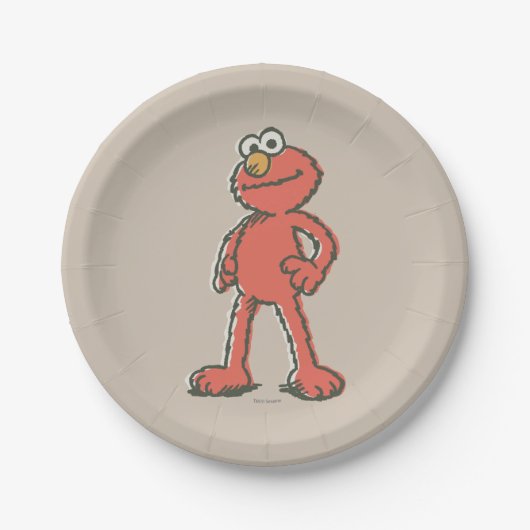 Elmo Vintag Pappteller (Vorderseite)
