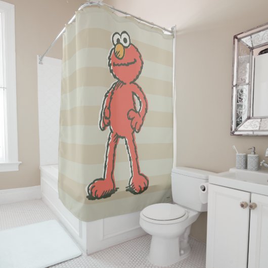 Elmo Vintage Duschvorhang (Beispiel)