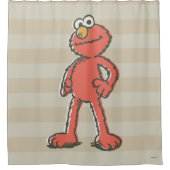 Elmo Vintage Duschvorhang (Vorderseite)