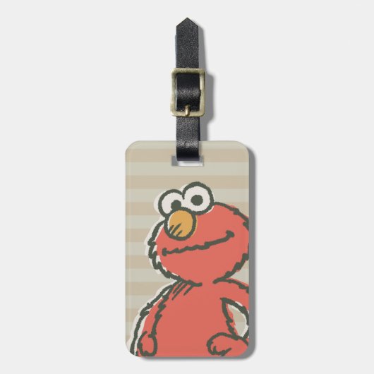 Elmo Vintage Gepäckanhänger (Vorderseite vertikal)