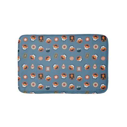 Elmo Woodland Explorer-Muster Badematte (Vorderseite)