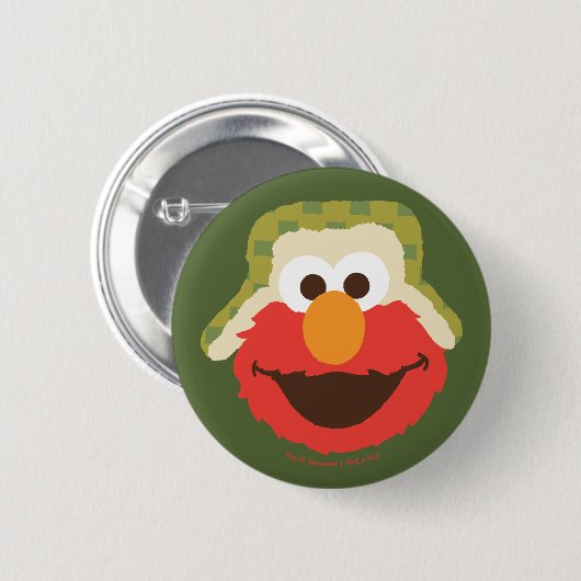 Elmo Woodland Face Button (Vorne & Hinten)