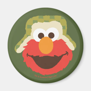 Elmo Woodland Face Magnet
