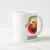 Elmo Woodland Face | Name hinzufügen Jumbo-Tasse (Vorderseite Rechts)