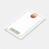 Elmo Woodland Face | Name hinzufügen Post-it Klebezettel (angewinkelt)