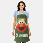 Elmo Woodland Face | Name hinzufügen Schürze (Getragen)