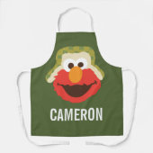 Elmo Woodland Face | Name hinzufügen Schürze (Vorderseite)