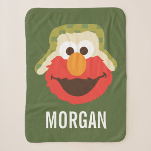Elmo Woodland Face Name hinzufügen Sherpadecke