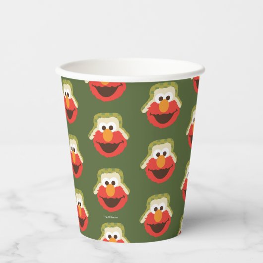 Elmo Woodland Face Pappbecher (Vorderseite)