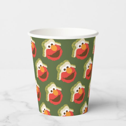 Elmo Woodland Face Pappbecher (Rückseite)
