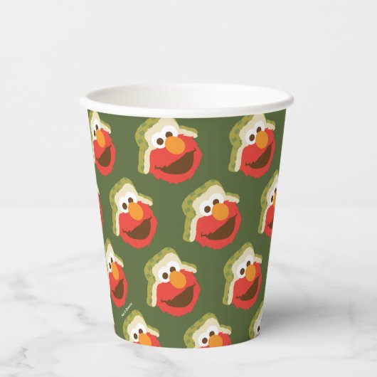 Elmo Woodland Face Pappbecher (Vorderseite)