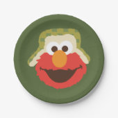 Elmo Woodland Face Pappteller (Vorderseite)