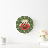 Elmo Woodland Face Runde Wanduhr (Zuhause)