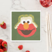 Elmo Woodland Face Serviette (Beispiel)