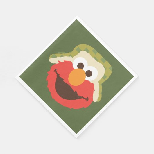 Elmo Woodland Face Serviette (Ecke)