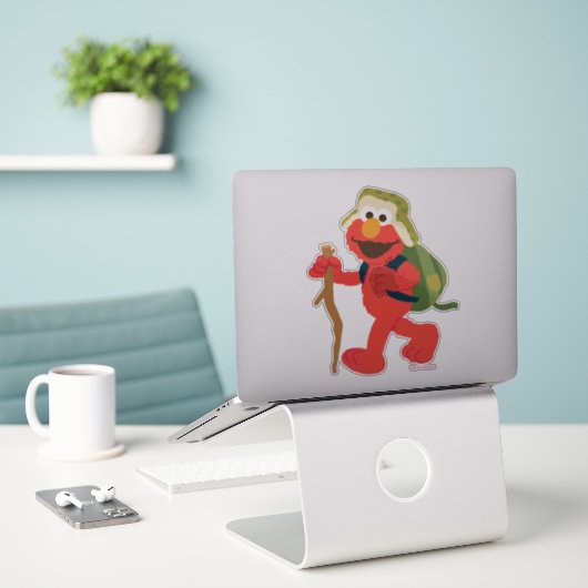 Elmo Woodland Wanderung Aufkleber (Laptop auf Schreibtisch)