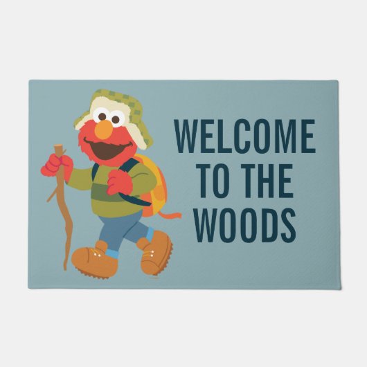 Elmo Woodland Wanderung | Nachricht hinzufügen Fußmatte (Vorderseite)