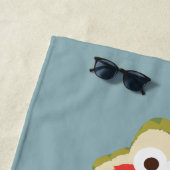 Elmo Woodland Wanderung | Name hinzufügen Strandtuch (Beispiel)