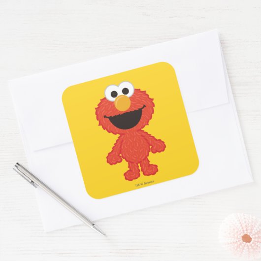 Elmo Wool Style Quadratischer Aufkleber (Umschlag)