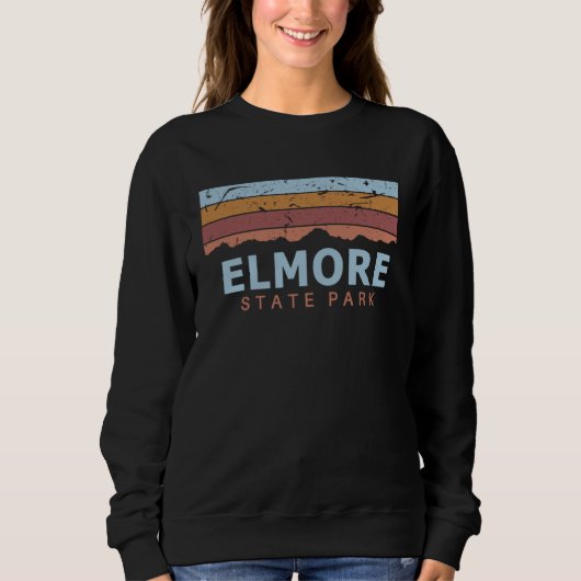 Elmore State Park Vermont Retro Cool Sweatshirt (Vorderseite)