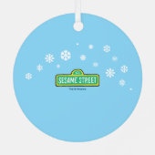 Elmo's Baby's 1st Christmas Photo Metal Ornament (Rückseite)