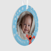 Elmo's Baby's 1st Christmas Photo Ornament (Vorderseite)