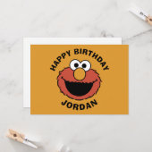 Elmos lächelndes Gesicht Karte (Vorderseite/Rückseite Beispiel)