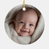 Elmos lächelndes Gesicht Keramik Ornament (Hinten)