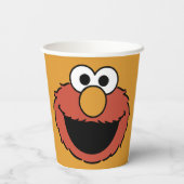 Elmos lächelndes Gesicht Pappbecher (Rückseite)