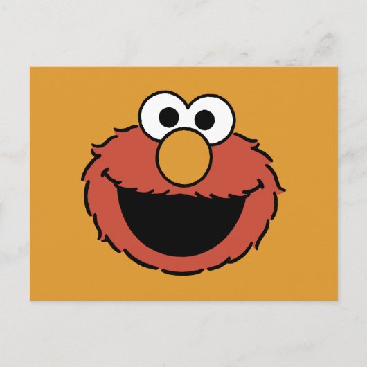 Elmos lächelndes Gesicht Postkarte (Vorderseite)
