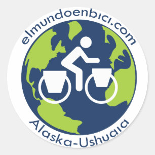 Elmundoenbici.com Runder Aufkleber