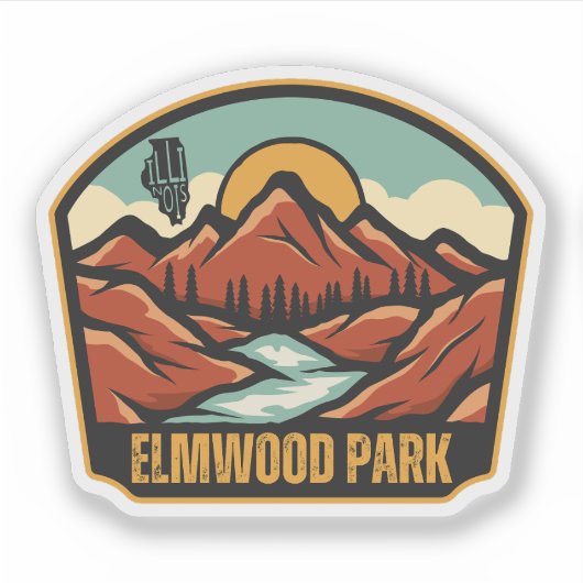 Elmwood Park, Illinois Aufkleber (Vorderseite)