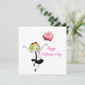 Eloise am Valentinstag Feiertagskarte (Stehend Vorderseite)