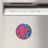 Eloise der Elefanten Lieben ihren Vogel Kühlschran Magnet (In Situ (Geschirrspüler))