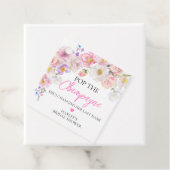 Eloise Floral Pop Champagne Brautparty Geschenkanhänger (Beispiel)