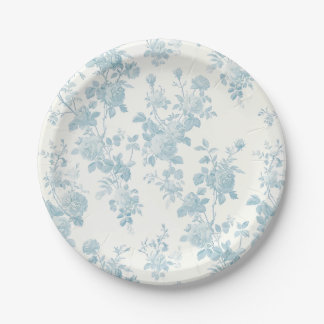 Eloise Floral, pulverblau Pappteller