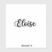 Eloise Name - Handgeschriebene Kalligrafie Aufkleber (Blatt)