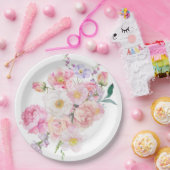 Eloise Pink Floral Pappteller (Party)