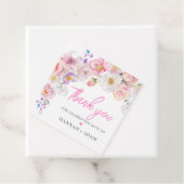 Eloise Pink Floral Vielen Dank Geschenkanhänger (Beispiel)