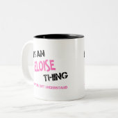 Eloise Sache, die man nicht verstehen würde Zweifarbige Tasse (Vorderseite Links)