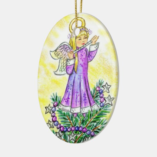 Eloise Weihnachtsengel JL Biel Keramik Ornament (Links)