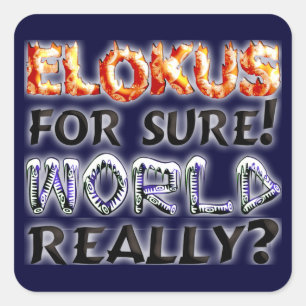 Elokut Quadratischer Aufkleber